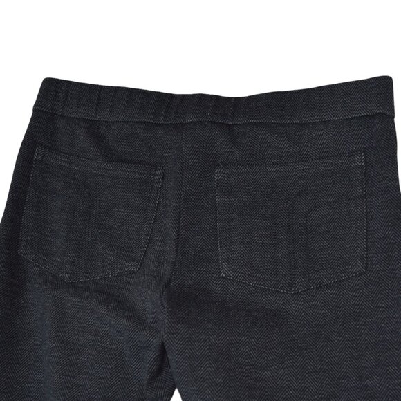 Trina Turk Navy Herringbone Pants Size 6 Tailored Pull On Workwear Chic - Picture 9 of 9